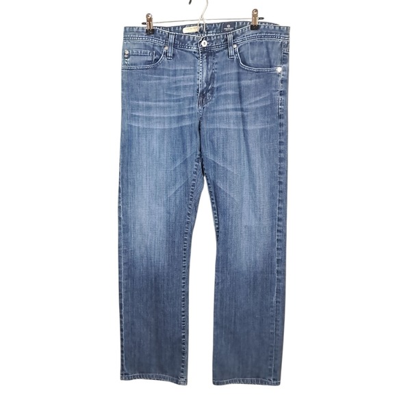 Adriano Goldschmied AG Jeans Mens 36x32 Blue The Protege Straight Leg Denim - Picture 1 of 13